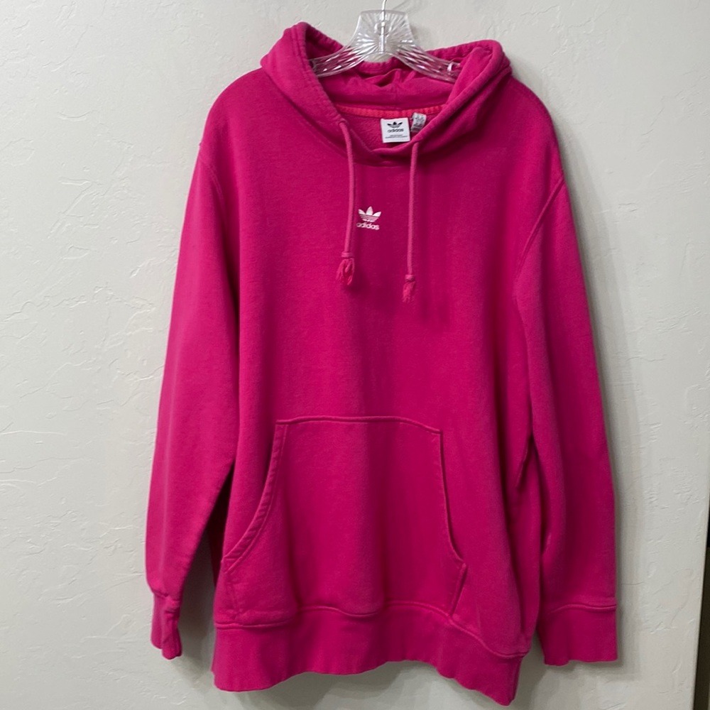 💖 Adidas Hoodie Sweatshirt, Women’s 2X, Hot Pink - Picture 1 of 13